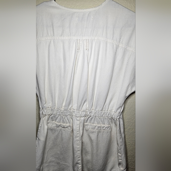 Zara White and Brown Jumpsuit with Relaxed Fit - Picture 11 of 12